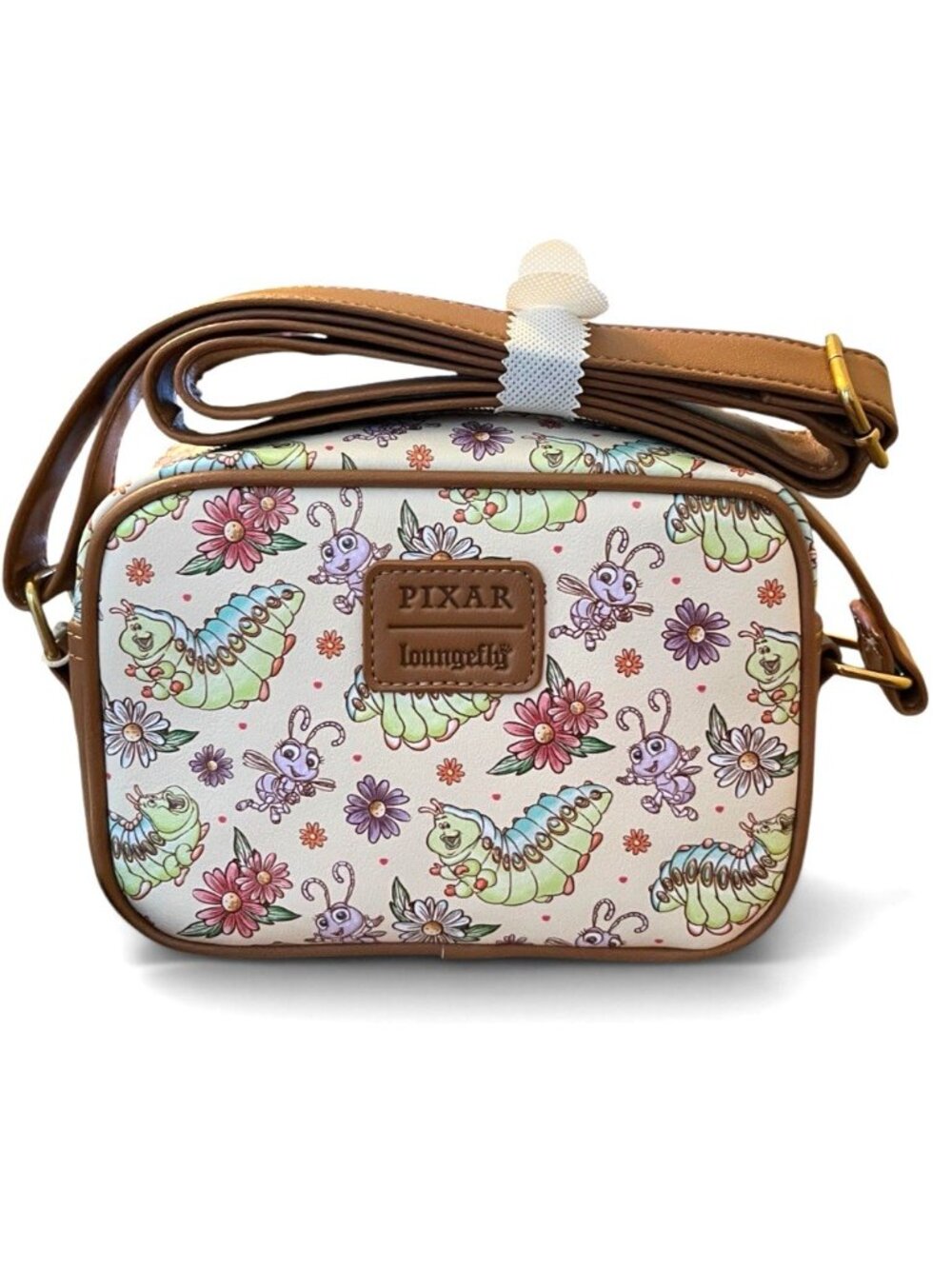 A Bugs Life Heimlich Princess Dot Camera Crossbody Bag Loungefly Disney Pixar NW